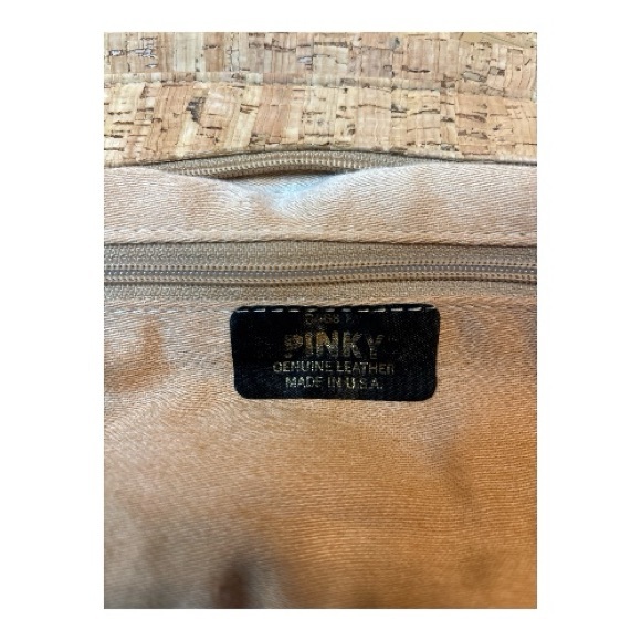 Bags by Pinky Natural Cork shoulder Made in USA. - Picture 7 of 13
